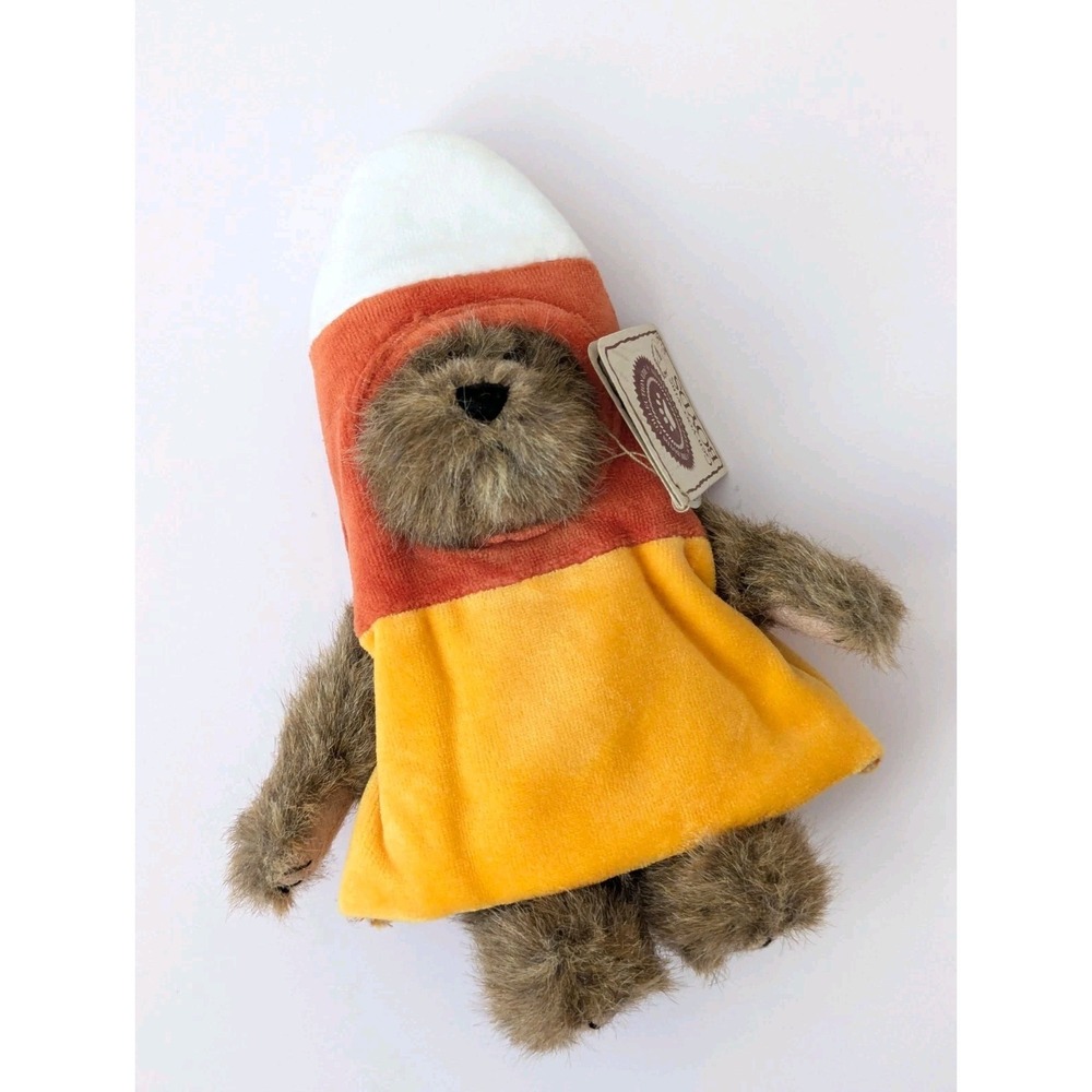 Boyds Bears Tan Bear "Candy B. Corn" 2001 Costume Halloween #919633